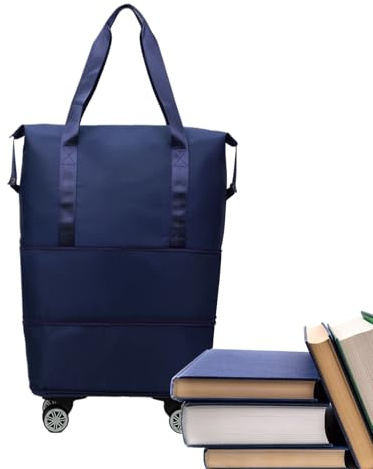 Duffelväska Med Hjul Klädförvaring Och Organisering För Övernattning | Expanderbar Kabinväska Med Hjul Under Sätet För Övernattningscamping, Weekendresor, Semester, Helger,