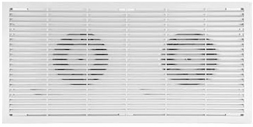 Standventilator, Lüftungsventilator, leistungsstarker, leiser Ventilator mit Doppelmotor, integrierter Decken-Abluftventilator aus Gipskarton, 30 × 60 cm Badezimmer-Abluftventilator