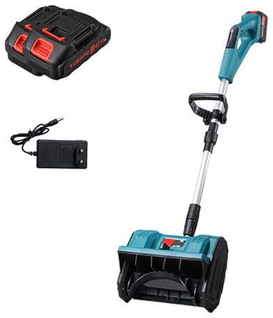 Souffleuse à neige sans balais, 30 cm de largeur, batterie 21V, pour déneigement rapide, 8 m de portée, avec goulotte directionnelle et chargeur rapide