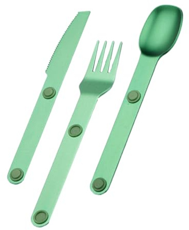 Couverts De Camping | Ensemble Magnétique Cuillère Fourchette Couteau 3 Pièces - Set Combiné Cuillère Et Fourchette,Pour Voyage Hommes Extérieur Randonnée Camping Pique-Nique