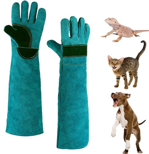 SHENYI Bite Proof Pet Gloves 45cm Animal Handling Gloves Bite Proof For Welding,Gardening,Grooming Handling Dogs Cats Birds