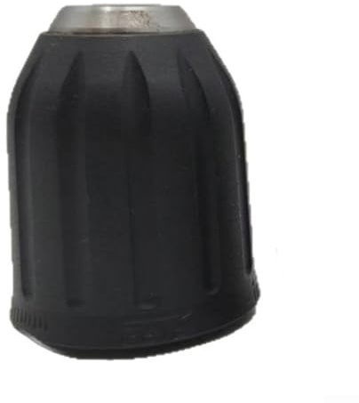 Springwillfly Bohrfutter für elektrische Bohrmaschinen, handdicht, Schnellwechsel mit rutschfester Gummibeschichtung, kompatibel mit kabelgebundenen und kabellosen Elektrowerkzeugen (schwarz), 10 mm