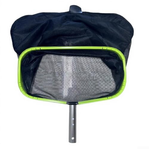Floweringbeter Piscina verde del marco de aluminio para la red del skimmer de la hoja - elimina fácilmente los desechos