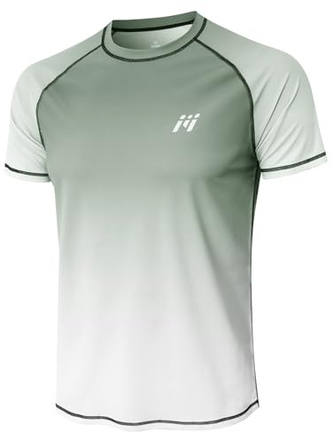 MEETWEE Camiseta Hombre Degradado Anti-UV UPF 50+ Protección Solar Transpirable Secado rápido Ligera elástico 4 direcciones para Senderismo Pesca Playa Verano