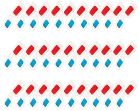Gafas 3D Anaglifo de Papel en Color Claro, Paquete de 30 Piezas | Lentes Rojo y Azul, Uso en Cine y Vídeo, Diseño Ligero y Portátil para Adultos