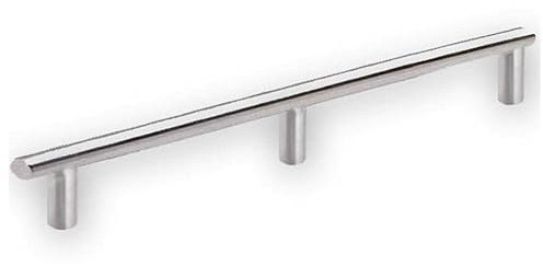 SIRO Möbelgriff Weiterstadt, Schlicht, Edelstahl fein geschliffen, 816 mm x 32 mm x 12 mm, LA 368 x 2 mm, 1408-816N1