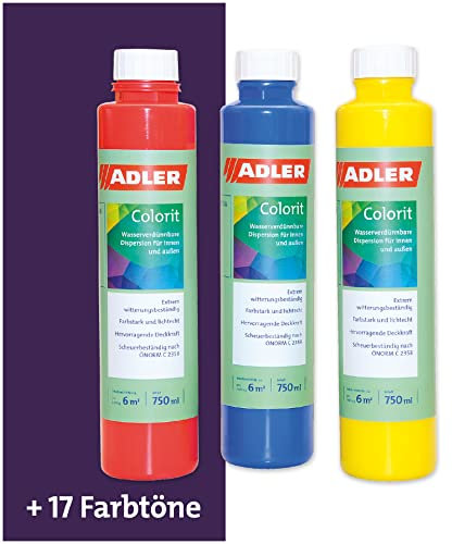 ADLER Colorit-AF 537 Abtönfarbe Volltonfarbe 250ml Violett Wandfarbe