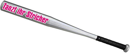 Spaß Kostet Baseballschläger Aluminium Tanzt Ihr Stricher 26 Zoll 65 cm lang ideal zum Baseball