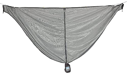 Equip Outdoors Hammock Mosquito Net with No-See Polyester Mesh 360-Degree Protection Camping Hammock, Travel Hammock, Portable Hammock Accessories Included, Camping Essentials (Grey)