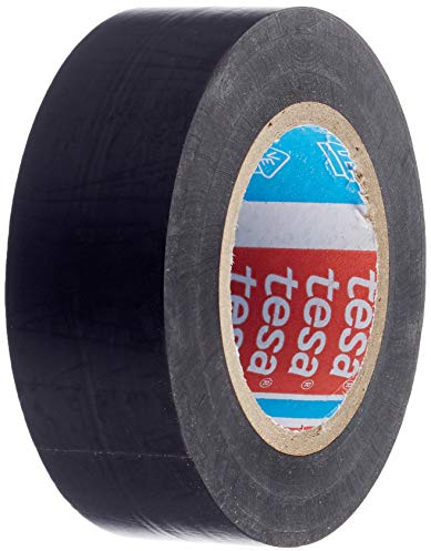 Propac Z-NPA1910N Isolierband aus PVC, Tesa 53988, schwarz, Breite 19 mm, 10 Rollen