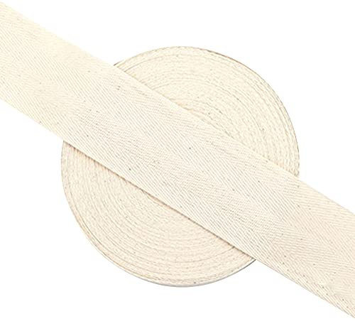 GEQIAN Baumwoll-Bindeband, 50 m, Schrägband, Basteln, Gurtband, Besätze, DIY für Handwerk, Wimpelkette, Schneidern, Nähen