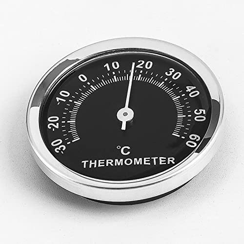 Termometro da Giardino da 58 mm di Diametro - termometro a Parete, termometro Decorativo Senza Batteria, termometro Esterno Interno casa Wireless, Ufficio, Giardino Interno