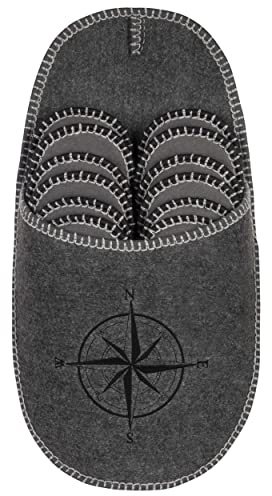 ONVAYA® ABS Gästepantoffel | Kompass | 6er Set | Antirutsch Sohle | Hausschuhe | Filzpantoffel | Gr. 36-45 Gästehausschuhe