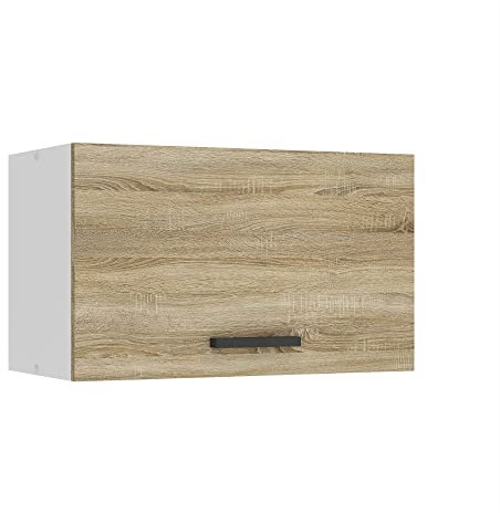 Belini Hängeschrank Küche, Küchenschränke SGP. Breite 60 cm. Oberschrank mit 1 Tür, Küchenhängeschränke, Wandschrank Hängend, Sonoma-Eiche