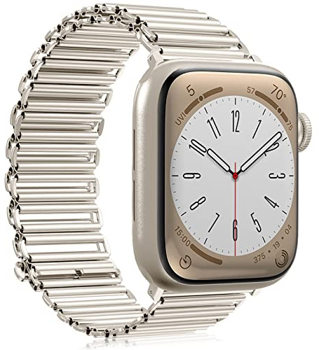 TOPsic Metal Pulseras Apple Watch Correas 38mm 40mm 41mm, Pulsera Repuesto de Acero Inoxidable Clásico Correa para Apple Watch SE, iWatch Series 10(42mm) 9 8 7 6 5 4 3 2 1