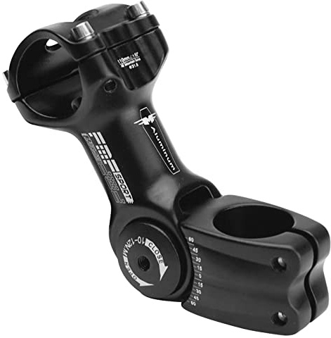 Himiway 31.8mm Bike Stem 110mm ±60 Degree Adjustable MTB Stem Aluminum Alloy Bicycle Handlebar Stem Extender Riser for Most Mountain Bike Road City Bike MTB (Only Fit 1.25/31.8mm Handlebar)