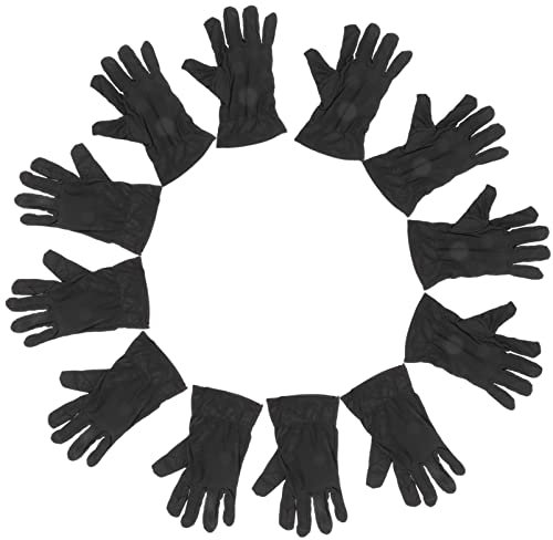 iplusmile 6 Paare Schmuckhandschuhe Inspektionshandschuhe Aus Baumwolle Feuchtigkeitsspendende Handschuhe Schmuck Renigung Handschuhe Schwarze Handschuhe Baumwolle Kosmetik Fräulein Silber-
