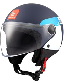 MT Helmets Street S – Casco Moto Jet con Calota HIRP, Pantalla con Sistema MT-QVSS y Cierre Micrométrico | Homologado ECE 22.06 & DOT