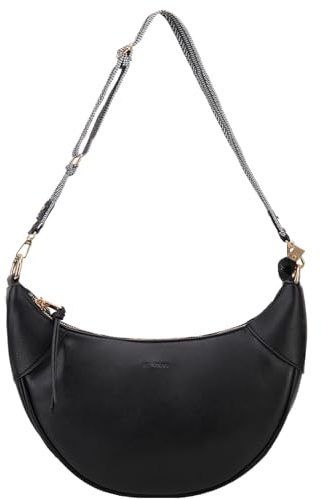 VX VONXURY Borsa Tracolla Donna, Piccola Borsa a Spalla Mezzaluna in Pelle PU con Tracolla Regolabile Crossbody Bag per Shopping Viaggio