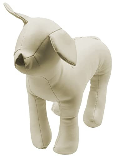 ANTIOCH Hund Schaufensterpuppe Spielzeug Modelle Hund Position Stehen Schaufensterpuppe Tierladen Display Für Haustiere Weiß S