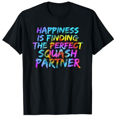 Squash Trainer Lustiger Squash Spruch Squash Spiel Partner T-Shirt