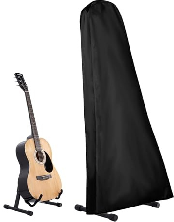 Gitarrenständer-Abdeckung, wasserdichte Gigbag-Hülle, Sonnenschutz, tragbare Gitarrentasche für Akustik-, Elektro-, Bassgitarren, Schwarz , Refer to description, Unisex