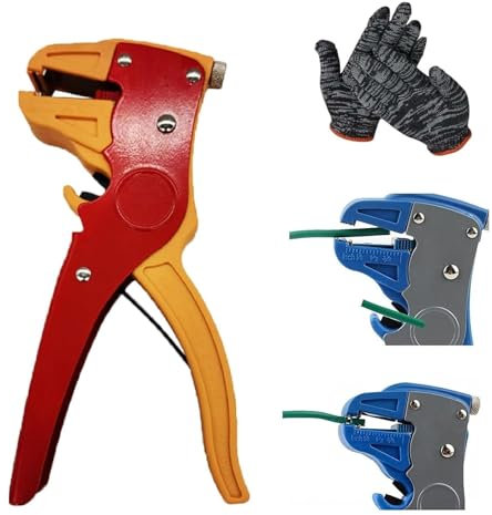 Quickstrip Wire Stripper, Vista Wire Stripper, Quick Strip Wire Stripper, Quickstriper Wire Striper, Vista Quick Strippers, Quick Stripper, 2 in 1 Adjustable Automatic Wire Stripper and Cutter(Red)