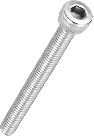 Kozelo 20 Stück Zylinderschrauben mit Innensechskant - [M4-0,7 x 40mm] 304 Edelstahl Vollgewinde Innensechskantschraube für Elektromotor 3D-Druck Lüfter Motorenaustausch, Silber