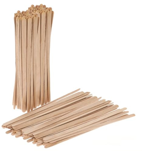 200 Stück Kaffeerührstäbchen, Holz Rührstäbchen 14 cm Lange, Einweg Kaffeestäbchen Holzrührer für Tee Und Kaffee Milch Saft Holzstäbchen Zum Basteln