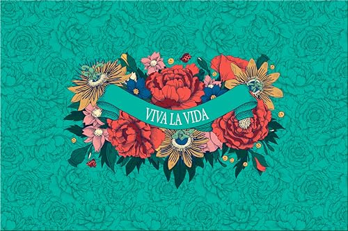 Clairefontaine 116224C - Schreibtischunterlage Viva la Vida, Frida Kahlo, 60 x 40 cm, schützt effizient Ihren Schreibtisch, 1 Stück
