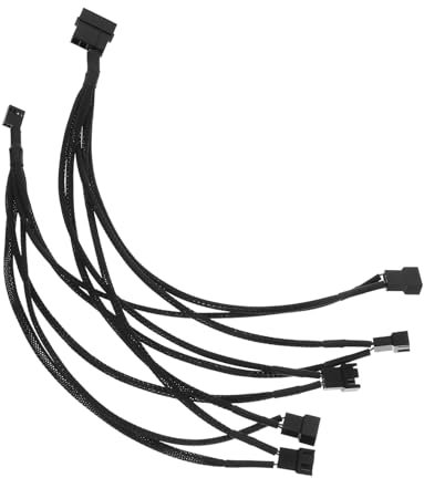 iplusmile Fan Hub Converter Wire for Computer Cooling Fans Adapter Cord Extension Cable Splitter Use as PC Splitter in Case Setup