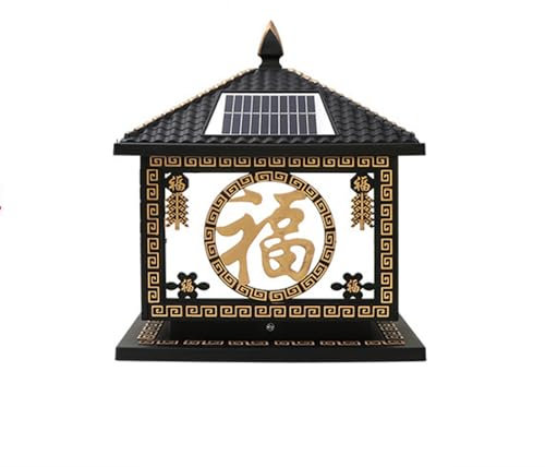 Lampada Solare da Esterno, per Recinzione, con Attacco per palo, alimentata a energia Solare, per terrazze, patii, Decorazioni da Giardino, apparecchi di Illuminazione a LED SMD ad Alta lumi