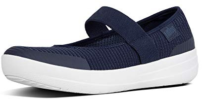Fitflop Scarpe Basse da Donna Uberknit Mary Janes, Blu Reale, 39