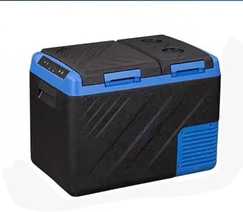 Bilkylskåp Minifrys Bärbar Kylbox Anslutning 25/35/45L Dubbelzonsdesign Med Beröringskänslig Panel Och Dräneringshål -20°C Till 20°C 12V/24V/220V(59.8 * 36.5 * 44.2cm)