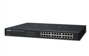 PLANET GSW-2401 - Switch Gigabit Ethernet 24 ports 10/100/1000BASE-T, Jumbo Frame 9K, Fanless