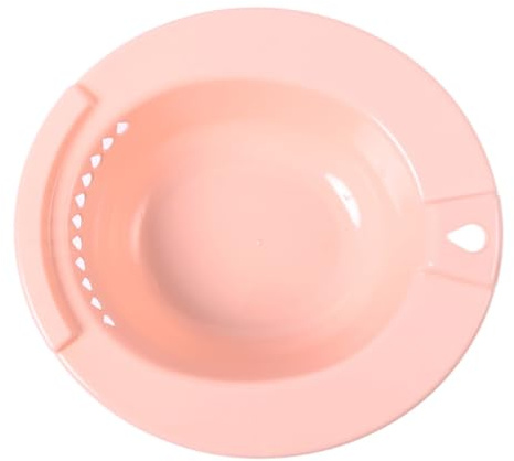 ifundom Sitzbadewanne für Toilette aus Kunststoff Leicht zu Reinigen Rutschfestes Design für Schwangere und Wochenbettpflege Rosa
