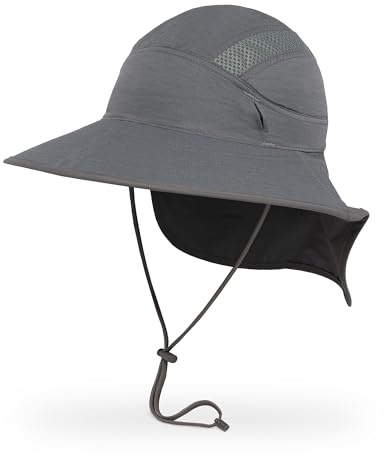 Sunday Afternoons Ultra Adventure Hat - UPF 50+ Sun Hat for Men & Women with Neck Cape, Adjustable Fit, Breathable, Water-Resistant Design for Hiking, Fishing, or Outdoor Travel, Pumice, L/XL