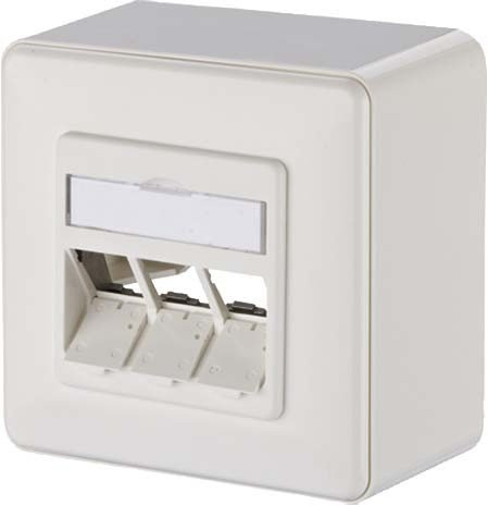 Unbekannt Metz Connect Anschlussdose leer 130B10D30002-E AP 3X rws 43mm Kommunikationsanschlussdose Kupfer 4250184141594