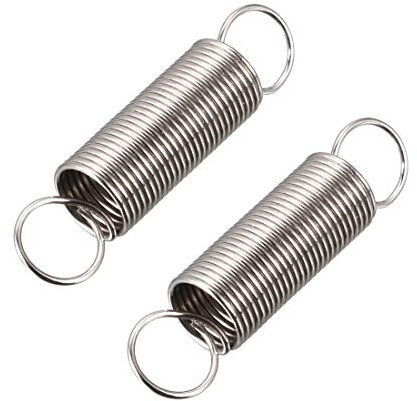 sourcing map 20 Stück Zugfeder 0,5 mm Drahtdurchmesser, 6 mm Außendurchmesser, 14 mm Federlänge Stahl Kleine Doppelhaken Zugfeder | Stahl, 6 mm Außendurchmesser, 14 mm Federlänge, Zugfeder