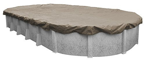 Pool Mate 571015-4 Sandstone Above-Ground Pool Cover for Oval Pool, 10 by 15', Sand