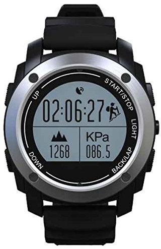 S928 GPS Smart Watch,Outdoor GPS Fitness Tracker Smart watch,IP66 Life Waterproof,1.5 inch full view round screen,Pedometer tracking Calorie Health,simple fashion for iPhone Android Smartphone