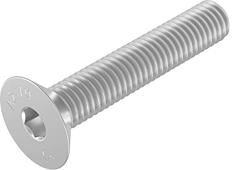SECCARO Senkschraube M6 x 35 mm, Edelstahl V2A VA A2, DIN 7991 / ISO 10642, Innensechskant, 20 Stück