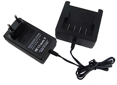 vhbw caricabatterie compatibile con Powerworks 32CM P24LM32, P24AB, P24ST batterie Li-Ion di attrezzi, 24V