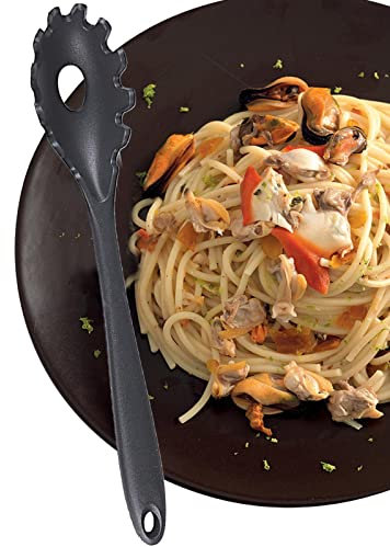 YTGER Cuchara para Pasta - Espagueti Silicona Cuchara Espagueti con Tenedor para Pasta - Cuchara Espaguetis para cocinar y Servir Espaguetis
