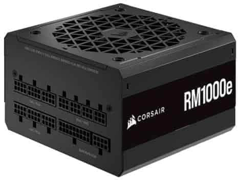 Corsair RM1000e (2023) Fully Modular Low-Noise ATX Power Supply - ATX 3.0 & PCIe 5.0 Compliant - 105°C-Rated Capacitors - 80 PLUS Gold Efficiency - Modern Standby Support - Black
