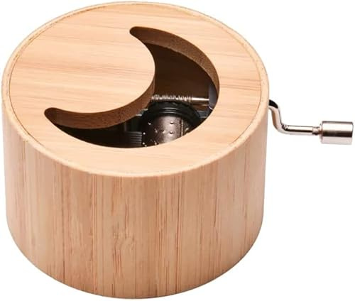 Spieluhr aus Bambus mit der Melodie: Guten Abend, gut’ Nacht - music box von Kurbelwerk green-line, Good-Night-Edition