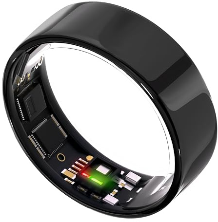 ULTRAHUMAN Ring AIR - Aster Black - Size 6 - Smart Ring | No Monthly Subscription | Size First with Sizing Kit | Sleep Tracking Wearable - Heart Rate - Fitness Tracker