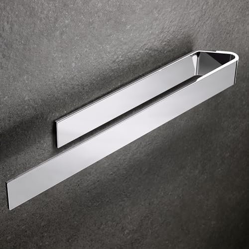 Design Amburgo Porta asciugamano adesivo | Porta Asciugamani Cucina e Bagno | Designo modern | 40 cm | Cromo