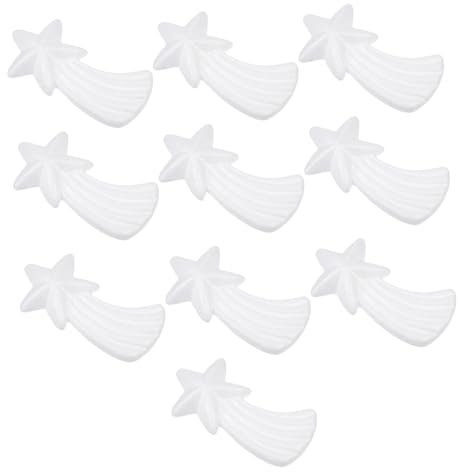 DIYEAH 10stücke Stern Design Für Weihnachtsbaumdekoration Leichte Schaumstoffkugeln Für Kreative Bastelideen Und Festliche Anlässe