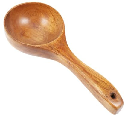 MAGICLULU Suppenlöffel Aus Holz Im Vintage-stil Wasserkelle Schaufel Große Kapazität Leicht Zu Reinigen für Die Küche
